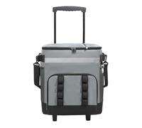Insulated Rolling Cooler Bag - 35l Leakproof Ice Chest, impermeabile Liner Cooler with Wheels, for Outdoor Use, Beach Travel Picnic Fishing Tailgating Road Trip Party Pool Food and Drinks Storage