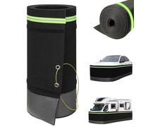 Insulated Rv Skirting for Winter, 80cm Tall Easy Installation Rv Skirting for Winter Camper Insulated Skirt with Bottom Iron Mesh/Lock Cable, for Mobile Homes and Travel Trailers (28m)