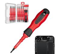 Insulated Screwdriver Set - 18 in 1 Precision Repair Tool for Home Maintenance Fixing | Handle portatile with Multiple Bits, Electrical Hand Tool for Household Electronics Projects, 10,8 x 17,5 x 4 cm