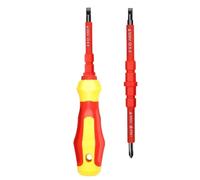 Insulated Screwdriver Set - 7.68 Inch Multi Screwdriver | Metal Rubber Hand Tool - Compact Insulated Precision Screwdrivers for Rc Cars Electronics Repair and Toolbox Use Safe Durable Grip