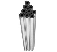 Insulation Foam Wrap Aluminum Foil Pipe Covers for Spigot, Winter Outside Pipes, Water Heater Freeze Protection, Tube(ID*TH 22*50mm/0.87*1.97in)