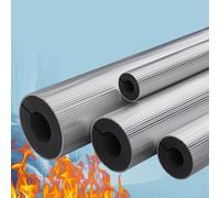 Insulation Foam Wrap Aluminum Foil Pipe Covers, Pre-Slit Freeze Protection for Outdoor Winter Irrigation(ID*TH 48*20mm/1.89*0.79in)