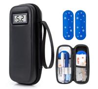 Insulin - Borsa termica con 2 batterie di raffreddamento TSA, borsa per diabetici con borsa frigo, piccola borsa per insulina, mini custodia per frigo, borsa termica per medicinali, regali per