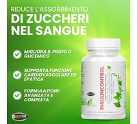 Insulincontrol Integratore Glicemia Alta, Diabete con Berberina 180 compresse