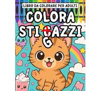 Insulti da Colorare per Adulti: Divertiti e Rilassati con Disegni Kawaii e Parolacce Divertenti