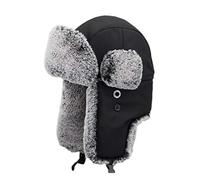 Insun Cappello Trapper Uomo Donna Colbacco Nero 2 S