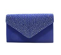 Insun Clutch Eleganti da Cerimonia, Pochette da Donna con Catena Staccabile, Borsa da Sera per Ballo di Fine Anno Festa Blu Reale 21 x 13 x 5 cm