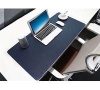 Insun Tappetino per Mouse Ufficio Antiscivolo e Impermeabile PU Pelle Tappetino Blu Marina 70x40cm