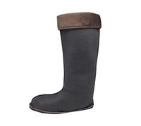 Insun Unisex Calze Termiche per Stivali Scarpe Interne per Stivali in Gomma 1 Paia nero 1 altezza 35cm 43 EU