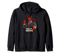 Insurance Devil | Protesta Umorismo Satana Evil Corporate Greed Felpa con Cappuccio