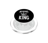 Insurance King CSR Claims Adjuster Services Gift For Him PopSockets PopGrip per MagSafe