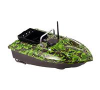 InSyoForeverEC Barca Ammortizzatore Telecomandato dell'esca da pesca Crociera a velocità fissa intelligente 500m Barca Ammortizzatore con Hoppers Camouflag 2 x Motori 1.5KG