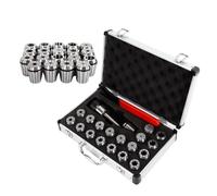 InSyoForeverEC Prazision MK2 MT2 ER32 M10 - Set di pinze di serraggio dedicate per utensili CNC, con custodia per fresatrice