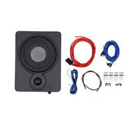 InSyoForeverEC Subwoofer Auto Subwoofer Attivo Slim Compact Amplificatore subwoofer amplificato sotto il sedile con Set di cavi 8 Pollici 600W