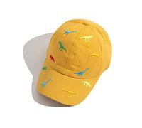 iNszkoos Berretto da Baseball per 2-6 Anni Bambini, Regolabili Cappelli da Sole con Protezione UV per Ragazzo Ragazza Neonato Unisex Cappello Estivo con Ricamo di Dinosauro