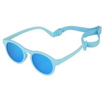 iNszkoos Occhiali da sole polarizzati flessibili per bambini con cinturino regolabile, parasole per bambini da esterno protezione UV 400, montatura in morbido silicone, occhiali da sole per bambini da