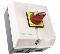 INT. 3P 50A CDO.ROJO IP65 CAJA PLASTICA