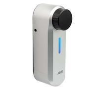 int_PASS di AYR, serratura intelligente con allarme integrato per il sistema di sicurezza, made in SPAIN. Accesso sicuro e remoto senza chiavi. Serratura elettronica finitura cromata opaca.