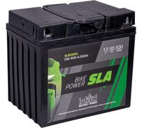 intAct - BATTERIA AGM PER MOTOCICLI | Batteria esente da manutenzione e a prova di perdite | SLA53034, C60-N30-A, batteria da 12V, 30AH (c20), 300A | Dimensioni: 178x124x166mm