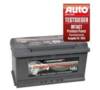 intAct Batteria di avviamento Premium 12V 100Ah 900A - Batteria per auto con 30% in più di potenza di avviamento e tecnologia di ricarica rapida - a prova di perdite e senza manutenzione - Dimensioni