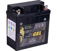 intAct - BATTERIA GEL PER MOTOCICLI Bike-Power GEL12-5L-B. Sostituisce YB5L-B, 12N5-3B. Batteria per moto 12V 5Ah 80A. Dimensioni: 121x61x131 mm. Con una potenza di avviamento superiore del 30%.