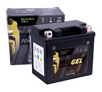 intAct - BATTERIA MOTO AL GEL | Batteria con +30% di potenza di avviamento. Bike-Power GEL12-6ZS, CTZ6-S, Batteria 12V, 5 AH (c20), 70 A (EN) | Dimensioni: 113x70x105mm
