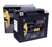 intAct - BATTERIA MOTO AL GEL Bike-Power GEL12-20L-BS. Sostituisce YTX20L-BS. Batteria moto 12V 18Ah 300A. Dimensioni: 175x87x155mm. Con fino al 30% in più di potenza di avviamento.