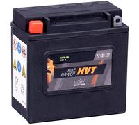 intAct - BATTERIA PER MOTO HVT-09 - Batteria per moto perfetta per Harley Davidson e altri veicoli a 2 cilindri. Bike Power HVT-09, CB7-A, 66006-70, batteria da 12 V, 8 AH, 170 A. 137x76x134mm