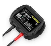 intAct Battery-Guard, monitor per batterie per il monitoraggio Bluetooth di batterie al piombo e al litio da 12 V, con visualizzazione di tensione e temperatura