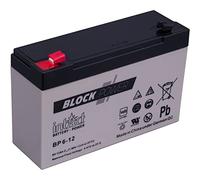 intAct Block-Power BP6-12 | 6V 12 Ah | Batteria di alimentazione di alta qualità e affidabile | Batteria AGM senza manutenzione