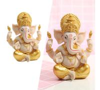 Intagliato a Mano 4 "Statua di Buddha a Elephant Signore
