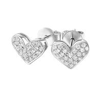 Intarsio a cuore con diamante da 0,22 carati