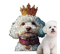 Intarsio in Legno per Cani | Jigsaw Sfidante,Puzzle Giocattolo per Arredo Casa,Per Collezionisti, Donne, Famiglie, Feste, Compleanni, Riunioni, Ufficio, Casa, Soggiorno, Camera Da, Studio