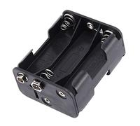 INTCHE Doppio Lato Caricato A Molla 6 x 1.5 V AA Portabatterie Custodia Box Nero