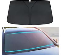 INTCHE Parasole Auto per Mercedes-Benz Vito 2017-2023, Parasole Auto Parabrezza Interno, Anti UV, Tendine Parasole Auto Pieghevole e Portabile Accessori Auto,Black