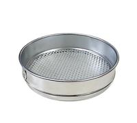 INTCHE Setaccio standard per test del terreno da laboratorio in acciaio inox diametro 200 mm fori rotondi 1/2/3/4/5/6/7/8/9/10/15/20/30 mm (colore: 20 mm)