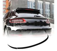 INTCHE Spoiler Posteriore per Porsche Macan SUV 4-Door 2014-2018 2019, Materiale Composito Nero, Autoadesivo