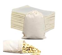 Intckwan 24 Sacchetti di Cotone 15x20cm con Cordino, Sacchetti Vuoti da Riempire per Calendario dell'Avvento, Lavanda, Decorazioni Fai da Te, Confezione Regalo & Bomboniere Nuziali