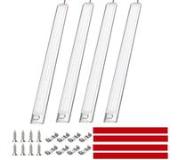 Intckwan Lampada a LED da 12 V, per camper, 168 LED, 6000 K, striscia luminosa interna a LED, con interruttore, per auto, furgone, caravan, camper, cucina, bagno, bar, camion, trattore (4 pezzi)