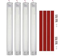 Intckwan Plafoniera 12v Per Camper, Barra Led 12v Con Interruttore Extra Grande, 6000K Bianco, 120 Led Auto Interni Per Auto, Furgone, Caravan, Camper, Cucina, Bagno, Bar, Camion, Trattore (4 Pezzi)
