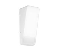 INTEC Appliance da esterni LED Coupe, bianca, altezza 20 cm, metallo Intec