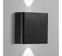 INTEC Appliance da esterni LED PICCOLA, nera, larghezza 11 cm, plastica Intec