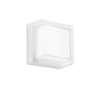 INTEC Applique da esterni LED BLOCK, bianca, larghezza 16 cm Plastica, CCT Intec