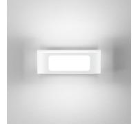 INTEC Applique da esterni LED DESERT, bianca, larghezza 25 cm, metallo Intec