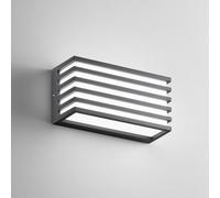 INTEC Applique da esterni LED Dukrot, antracite, larghezza 22 cm, metallo Intec