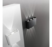 INTEC Applique da esterni LED PICCOLA, nera, larghezza 16 cm, plastica Intec