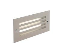 Intec incasso segna passi con griglia LED integrato 8W IP54 Acciaio