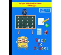 Integer Addition Math Workbook