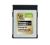Integral 1.3TB - 1300GB Scheda di memoria CFexpress Tipo B 2.0 12K e 8K RAW e 8K 120 Progettata per fotocamere cinematografiche e DSLR con velocità di scrittura sostenuta di almeno 1500 MB/s