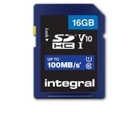 Integral 16GB HIGH SPEED SDHC/XC V10 100MB CLASS 10 UHS-I U1 SD NEW